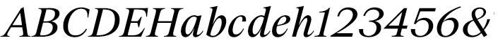 Suisse BP Serif Regular Italic