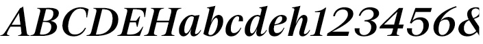 Suisse BP Serif Medium Italic