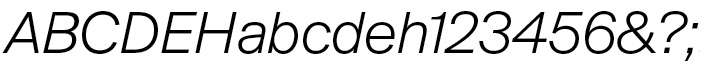 Suisse BP Int'l Light Italic