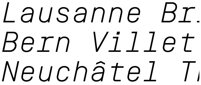 Simplon BP Mono Light Italic