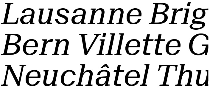 Suisse BP Neue Regular Italic