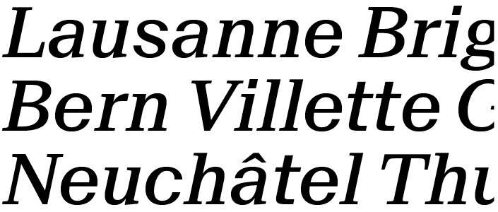 Suisse BP Neue Medium Italic