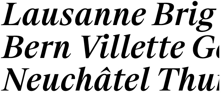 Suisse BP Serif Medium Italic