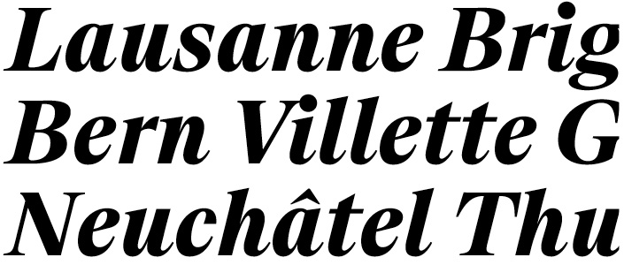 Suisse BP Serif Bold italic