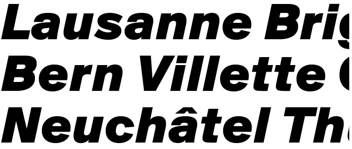 Suisse BP Int'l Black Italic