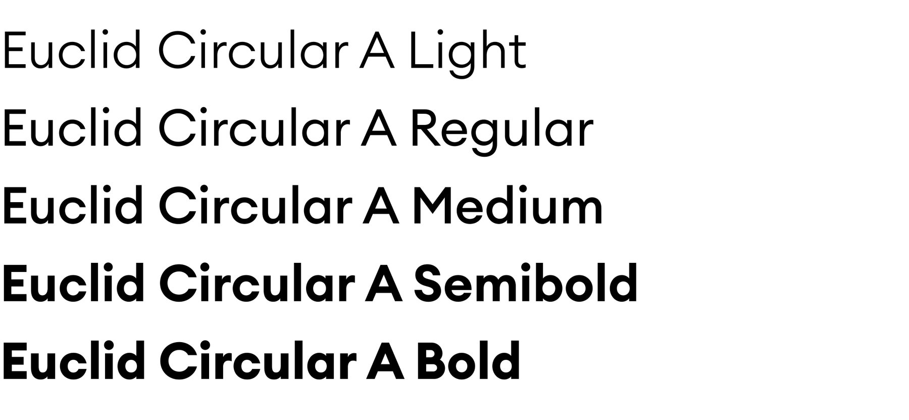 Euclid Swiss Typefaces